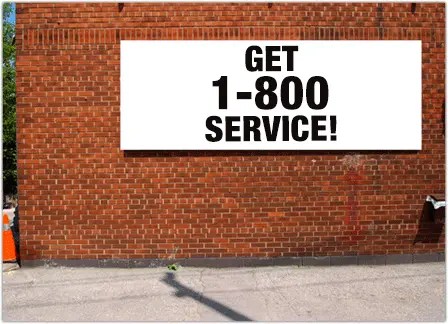 Get 1-800 service