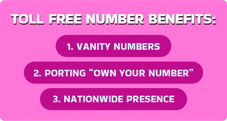 Benefits of a toll free number